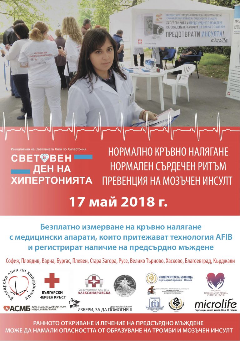 Клиниката по кардиология на УМБАЛ „Свети Георги“  се включва в безплатен скрининг  в Деня на хипертонията